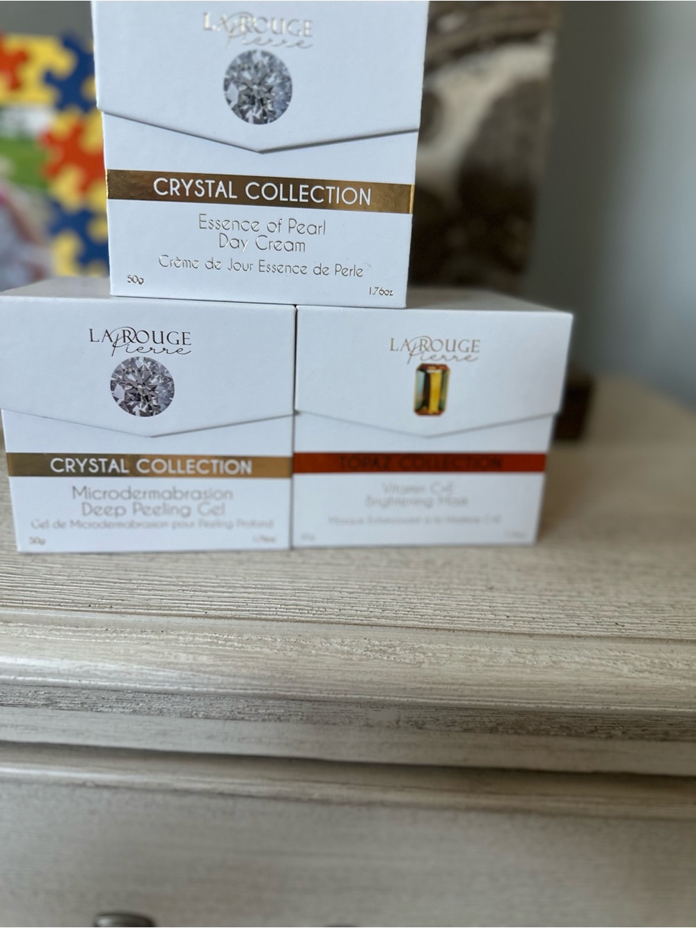 LsRouge Crystal & Topaz Skincare Set — White and Gold - Picture 4 of 4